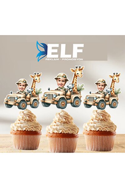 ELF REKLAM Kişiye Özel Safari Temalı Kürdan Süsüs (10 Adet)