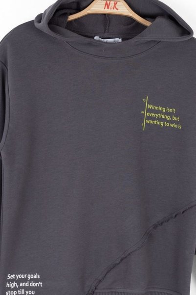 nk kids Boy's Win Sweatshirt 8-14 Years Anthracite