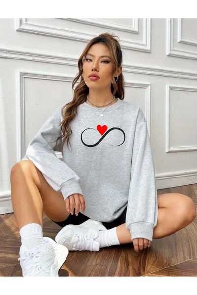 tkn your style Μπλουζάκι OVERSIZE με σχέδιο μόδας ENDLESS HEART