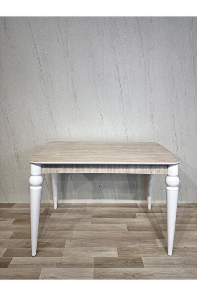 SÇ MASSAN 70 x 110 Mutfak Masası Traverten MDF Sabit Yemek Masası Salon Masası