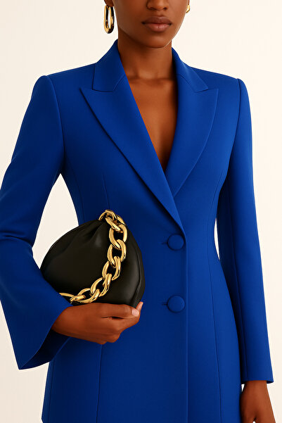 OLEAOFFICIAL Limited Edition Astarlı Blazer Elbise – Davet & Kokteyl Koleksiyonu