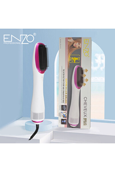 Enzo Professional ENZO EN-4121 Negative Ion 3-in-1 Hot Air Comb & Hair Dryer Brush