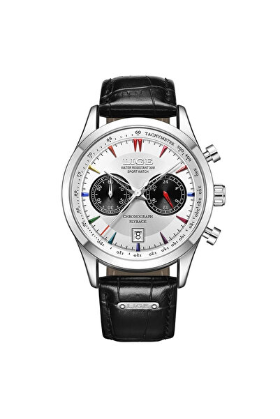 Lige Ceas de mână bărbătesc sport casual la modă lux analog cuarț piele naturală