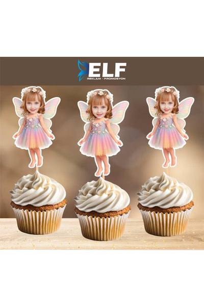 ELF REKLAM Kişiye Özel Prenses Temalı Kürdan Süs(10 Adet)