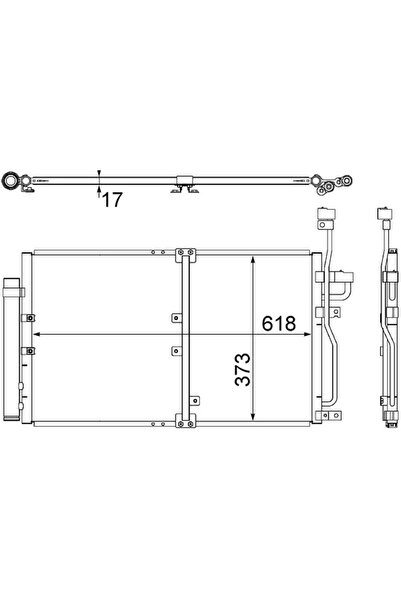 MAHLE Condensator Climatizare Chevrolet Captiva Opel Antara A