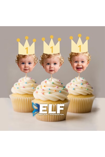 ELF REKLAM Kişiye Özel Doğum Günü Süsü Pasta Süsü