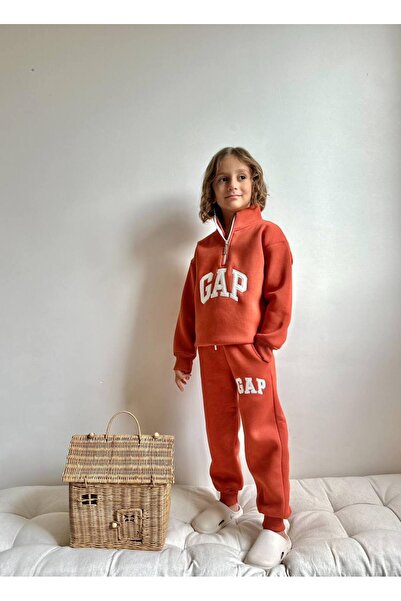 Jolly Kids Boy's Half Zip Zipper Sweatshirt Winter Set