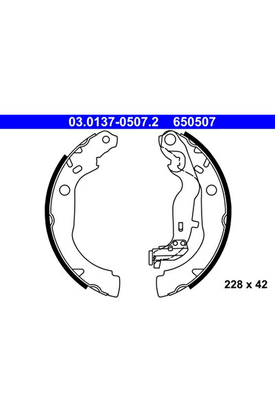 Ate Set Saboti Frana Dacia Duster Renault Arkana 1/Duster/Kaptur