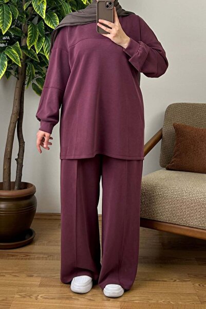 NeeŞ Moda Kalın Soft Kumaş Oversize Takım