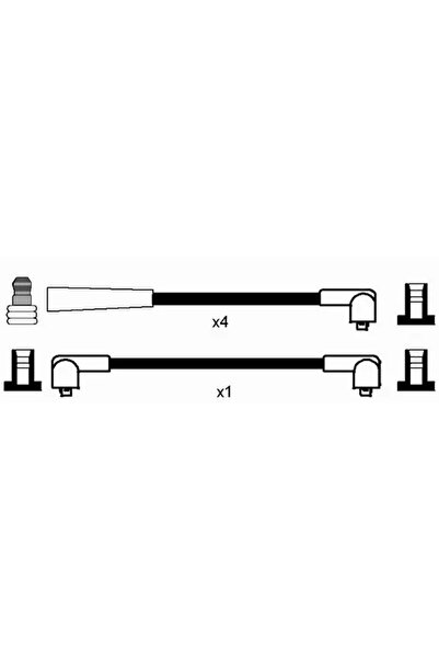 NGK Ignition wiring set SKODA FAVORIT 1989-1994 0759