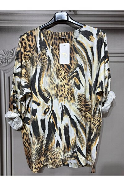 Butik Ayseba Women's Italian Soft Patterned Knitwear Sweater