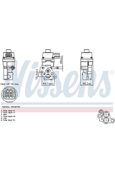 Nissens Supapa Egr Mazda 2/3