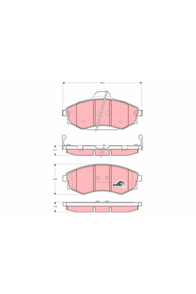 TRW Set Placute Frana Frana Disc Hafei Sigma Hyundai Coupe 1/Elantra 3/Lantra 2