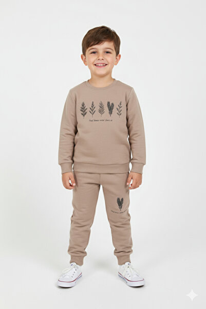 WORRN Σετ αθλητικής φόρμας για αγόρια από 100% οργανικό βαμβάκι με τύπωμα Sof...