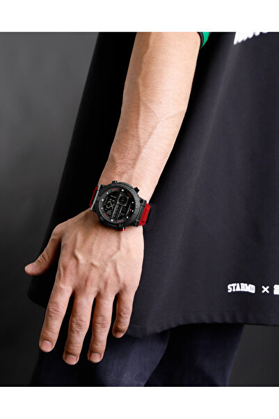 Naviforce 9241 Black-Red Men's Watch – Business Design, Multiple Functions, Alarm, 3ATM