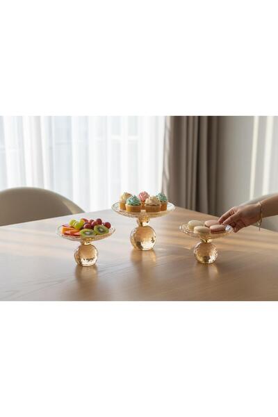 ROY KING KRİSTAL AYAKLI SUNUMLUK 10 CM