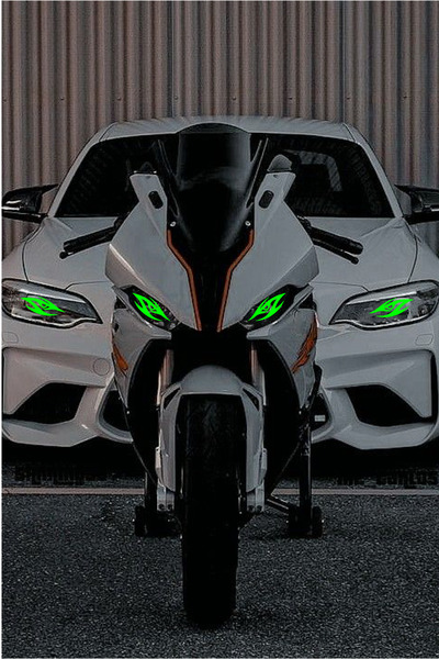 Ydm Reklam KESKİN BAKAN UNİVERSAL GÖZ 22*6,5 CM STİCKER KAPLAMA MODİFİYE SETİ...