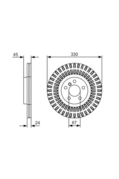 Bosch Disc Frana Bmw 1/2 Active Tourer/2 Gran Tourer Mini Mini Countryman