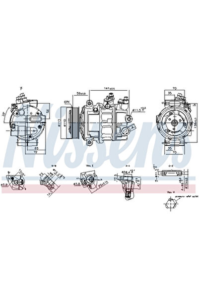 Nissens Compresor Climatizare Man Tge Caroserie/Tge Platou / Sasiu Vw Crafter...