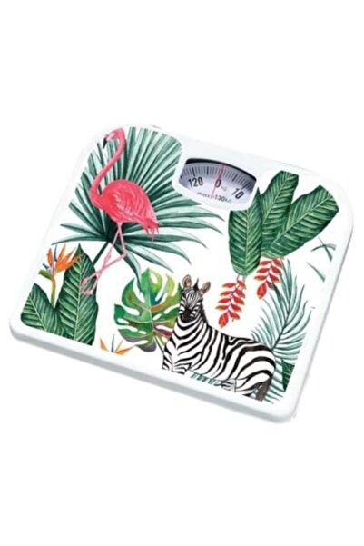 Zilan mechanical bathroom scale, analog display, maximum weight 130 Kg, length 27 cm, width 24 cm, 2