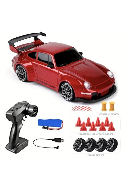 OzzConcept Porsche 911 Kırmızı Renkli 1:24 Drift 4X4 Şarjlı RC Uzaktan Kumandalı 20 Km/s Hızda*Limited Edition*