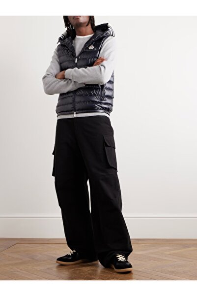 Moncler Kaz Tüyü Kendinden Kapişonlu Yelek