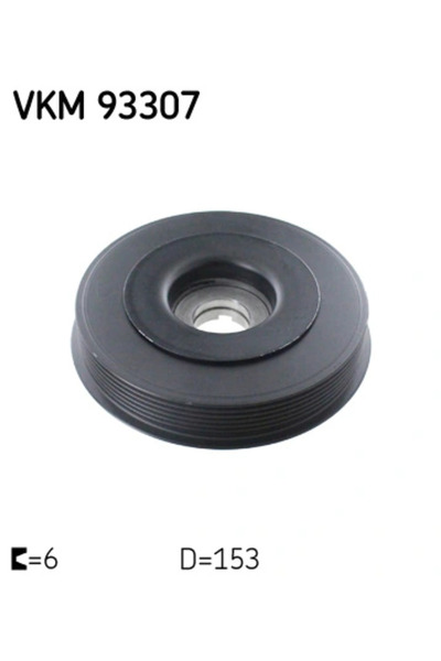 SKF Ремъчна шайба на коляновия вал Citroen C1/C2/C3 1 Ford C-Max/Fiesta 5/Foc...