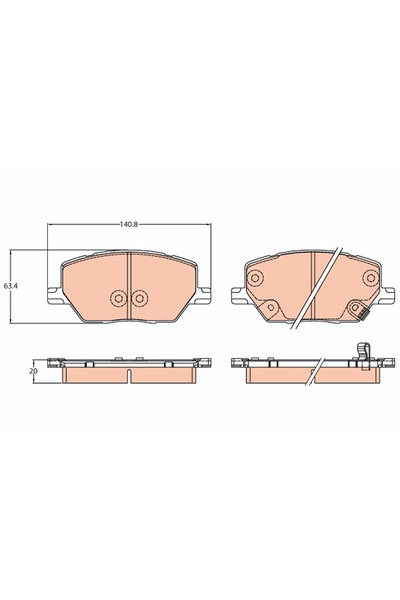 TRW Set Placute Frana Frana Disc Fiat 500X Jeep Compass/Renegade Suv/Renegade...