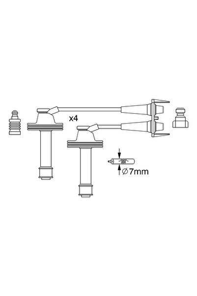 Bosch Set Cablaj Aprinder Renault Laguna 1/Safrane 2 Volvo S40 1/V40