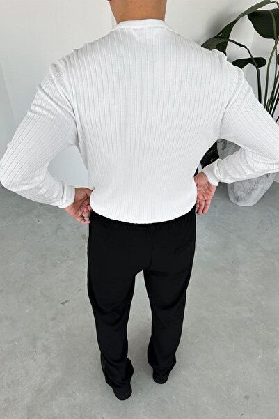 HAFKAGİYİM Μακρυμάνικο μπλουζάκι με λευκό γιακά με κουμπιά