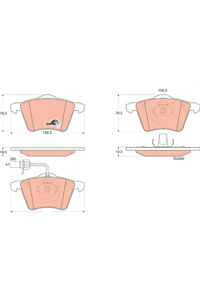 TRW Set Placute Frana Frana Disc Ford Galaxy 1/Galaxy Model 1 Van Ford Austra...