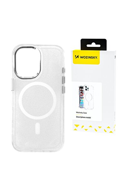 Other Etui pe Samsung Galaxy S25+ Glitter Case z Mag Safe - przezroczyste z b...