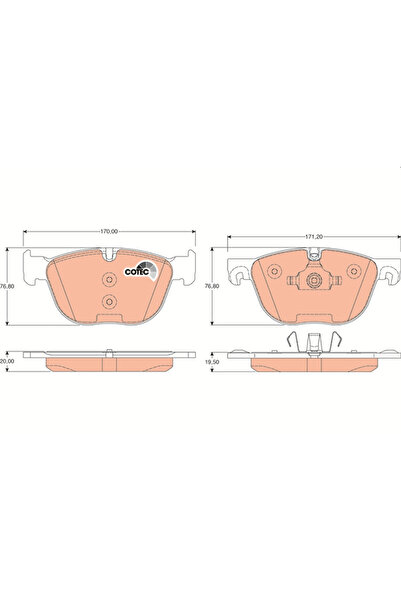 TRW Set Placute Frana Frana Disc Bmw X5/X6