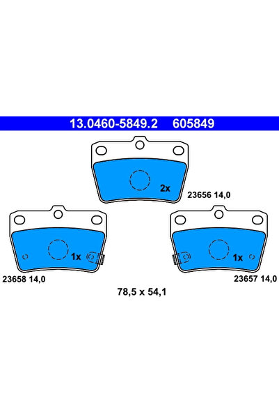 Ate Set Placute Frana Frana Disc Toyota Rav 4 2