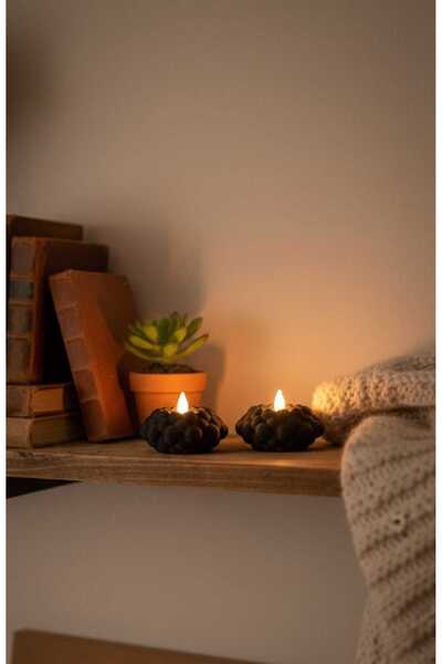 ASYDESIGN Tealight Mumluk Seti Ledli Pilli 2'li
