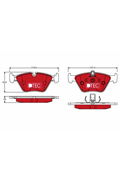 TRW Set Placute Frana Frana Disc Bmw 3 Cupe/5