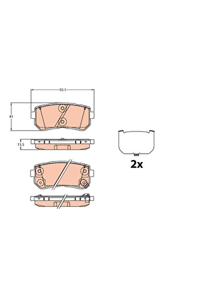 TRW Set Placute Frana Frana Disc Hyundai Tucson Kia Sportage 4