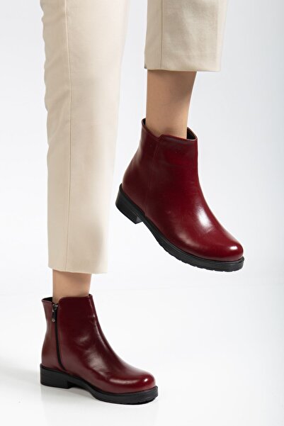 infon shoes creation 165-204 Burgundy Yanki Daily Women's Boots