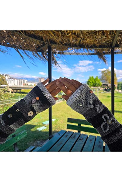 BohemCRAFTCK Ellerinizi Sıcak Tutarken Tarzınızı Yansıtın Parmaksız Eldiven