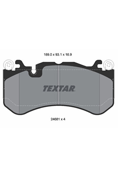 TEXTAR Комплект спирачни накладки за дискови спирачки Mercedes-Benz C-Class/C...
