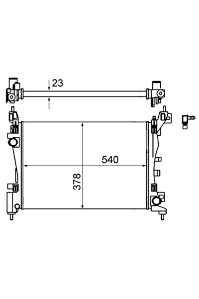 MAHLE Radiator Racire Motor Citroen Nemo Autoutilitara/Limuzina