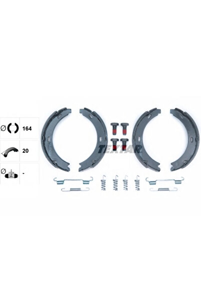 TEXTAR Set Saboti Frana Frana De Mana Mercedes-Benz 124 Limuzina/190/E-Class