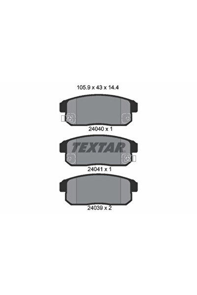 TEXTAR Set Placute Frana Frana Disc Chevrolet Cruze Nissan Avenir/Bluebird/Ce...