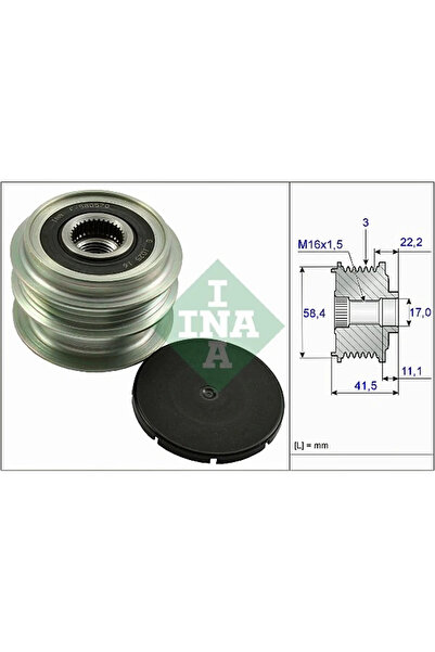FAG Sistem Roata Libera Generator Dacia Logan/Sandero Renault Clio 3/Clio 4/L...