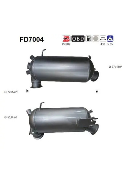 As Filtru Funingine/Particule Sist.De Esapament Vw Multivan T5/Transporter T5