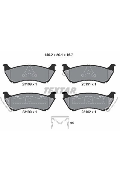 TEXTAR Set Placute Frana Frana Disc Mercedes-Benz M-Class