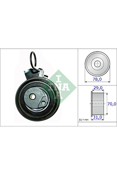 FAG Rola Intinzator Curea Distributie Hyundai Coupe 2/Elantra