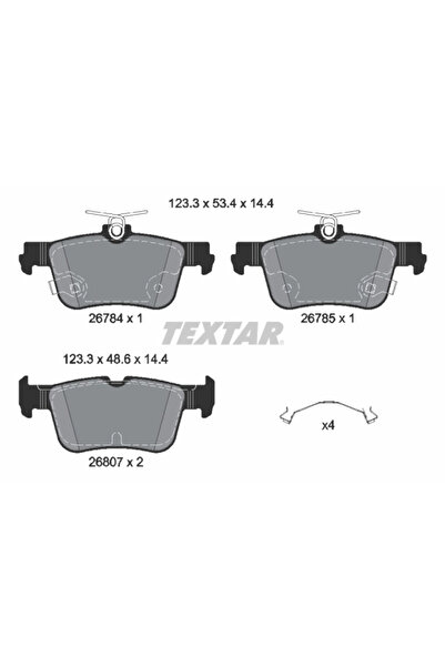 TEXTAR Set Placute Frana Frana Disc Ford (Changan) Mustang Mach-E Ford Usa Mu...