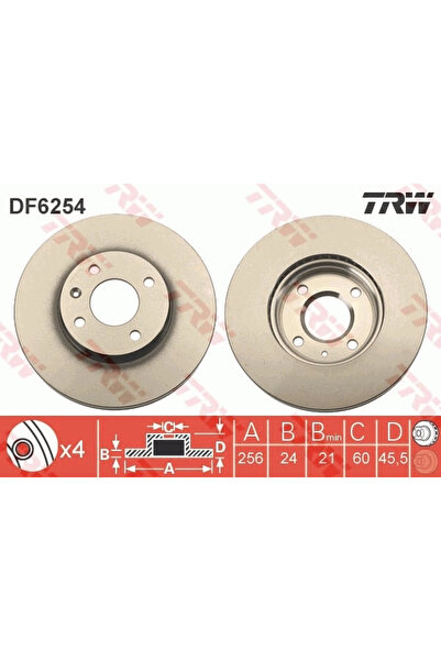 TRW Disc Frana Chevrolet Aveo/Cobalt