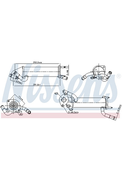 Nissens Radiator Recirculare Gaze De Esapament Ford Transit Bus/Transit Caros...